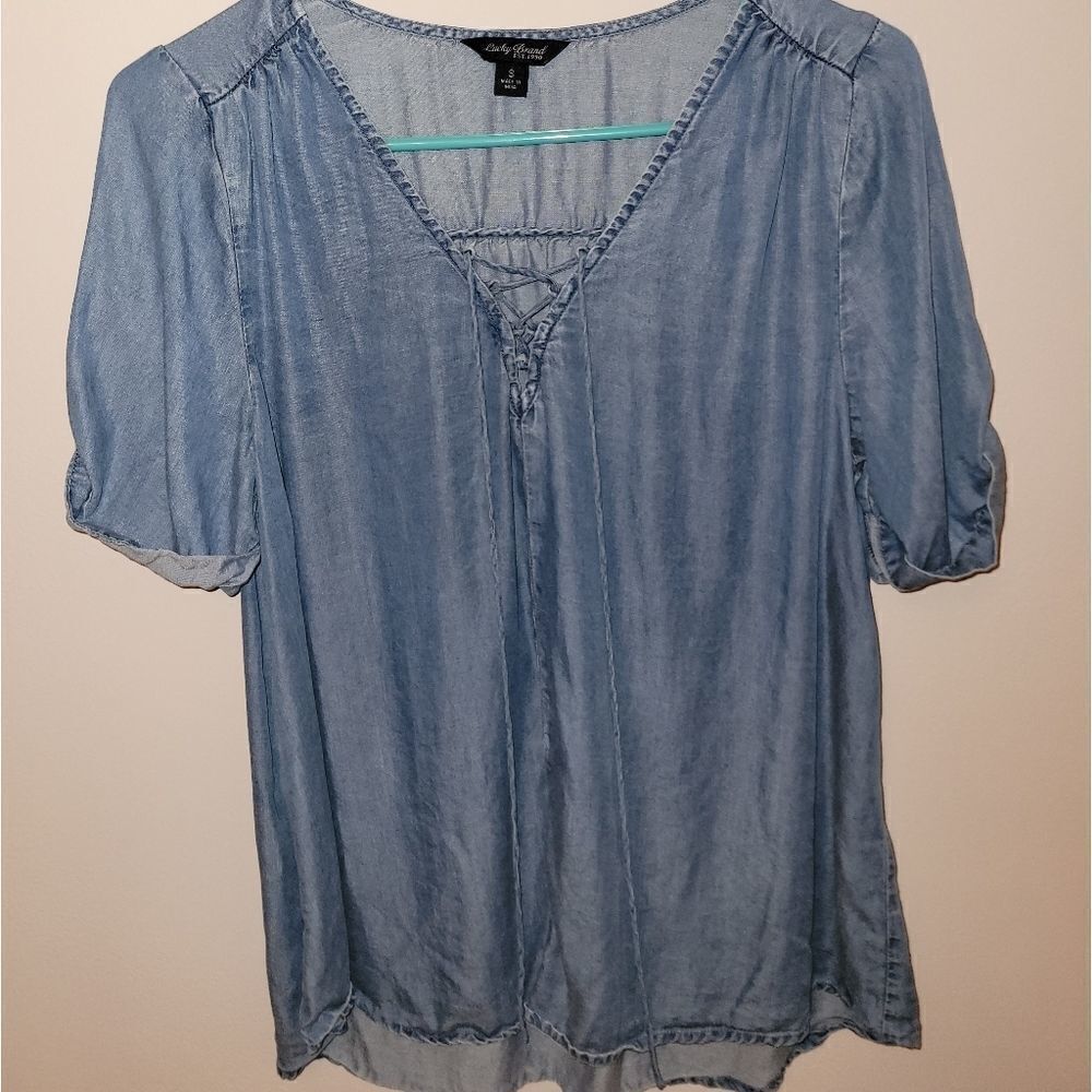 LUCKY BRAND Denim top size S